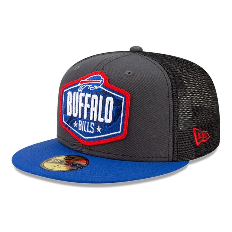 Gorras New Era 59fifty Grises - Buffalo Bills NFL Draft 92653VFWX